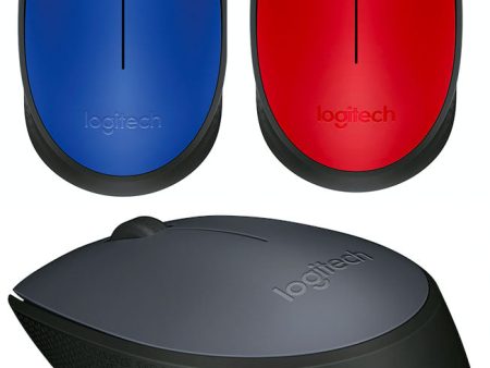 Logitech M171 Wireless Mouse - Grey | Blue | Red Supply