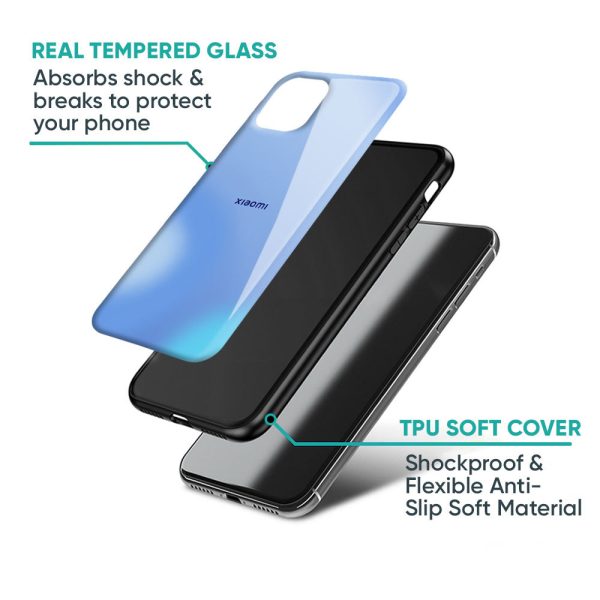 Vibrant Blue Texture Glass Case for Redmi Note 13 5G Cheap