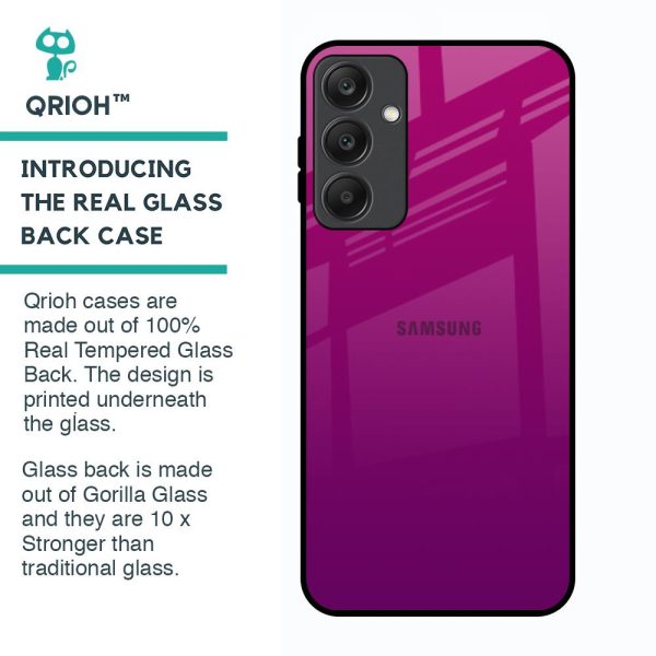 Magenta Gradient Glass Case For Samsung Galaxy A25 5G Cheap