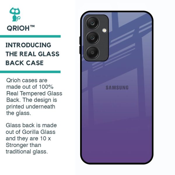 Indigo Pastel Glass Case For Samsung Galaxy A25 5G For Cheap