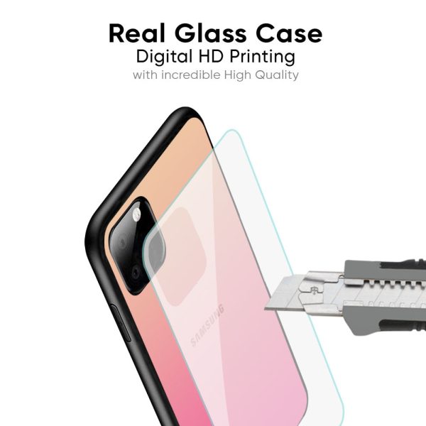 Pastel Pink Gradient Glass Case For Samsung Galaxy A25 5G Sale