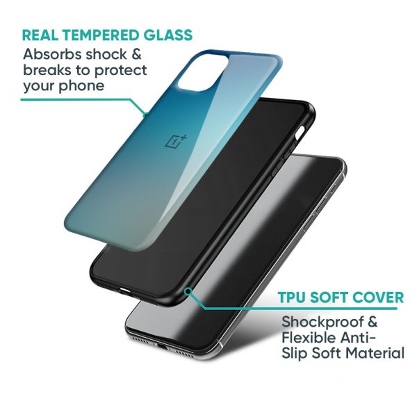 Sea Theme Gradient Glass Case for Oneplus 12 on Sale