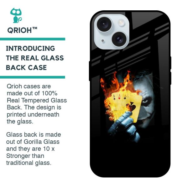 AAA Joker Glass Case for iPhone 15 on Sale