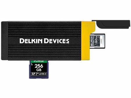 Delkin USB 3.2 CFexpress Type A & SD UHS-II Memory Card Reader Sale