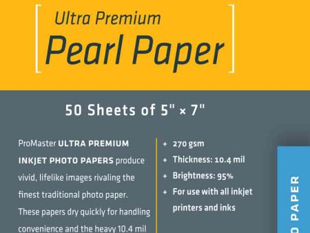 Promaster Pearl Paper 5x7 | 50 Sheets on Sale