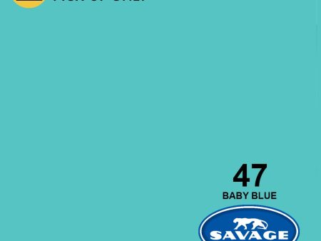 Savage 107  Baby Blue Seamless Background Paper For Discount