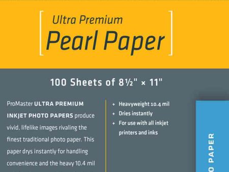 Promaster Pearl Paper 8.5x11 | 100 Sheets Discount