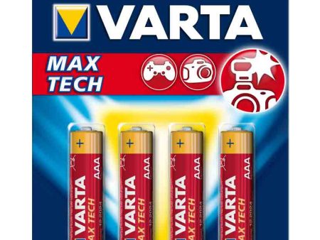 Varta Max Tech AAA Batteries 4PK Hot on Sale