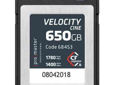 Promaster Velocity CFexpress Type B 650GB Cine Card For Cheap