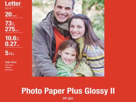 Canon Photo Paper Plus Glossy II 8.5x11 | 20 Sheets Sale